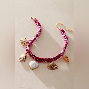 NWT Free People Sky Charm Necklace In Pink